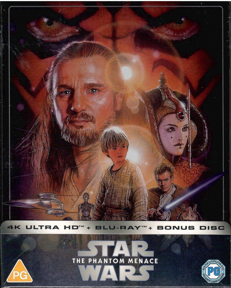 Star Wars The Phantom Menace 4K SteelBook Blu-ray [1999](UK) Zavvi
