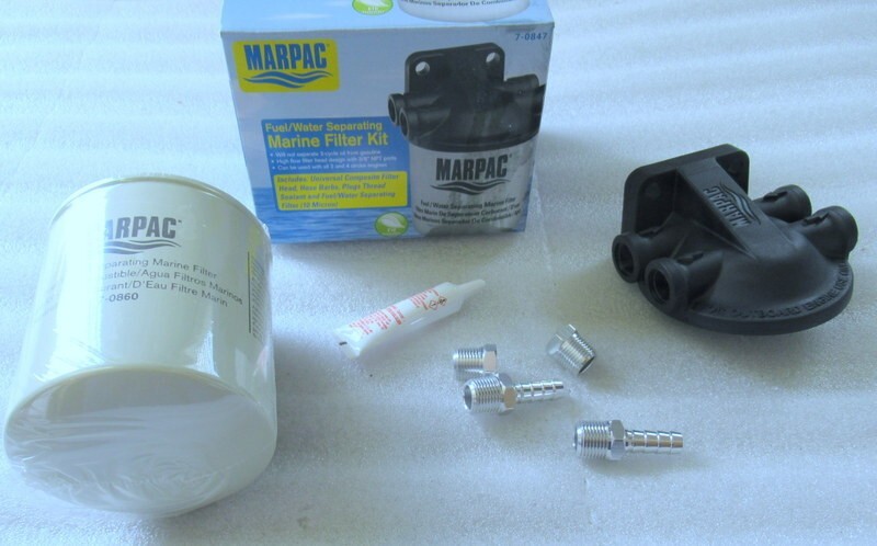 水さま専用 A1 Marpac Marine 7-0847 Fuel/Water Separating Filter Kit OEM