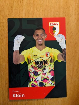 Daniel Klein FC Augsburg 2024/25 handsignierte Autogrammkarte