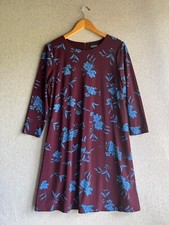 Lauren Ralph Lauren Dress Womens 8 Plum Floral Cocktail Feminine Date Evening