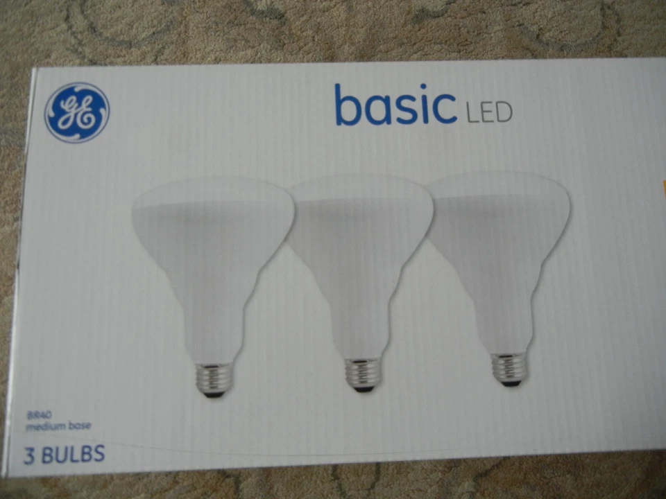 GE LED 85W Indoor Floodlight Soft White Dimmable LED BR40 9 Bulbs 3-3pks NEW! - Image 4 of 4