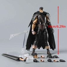 ⚔️ Berserk Guts Action Figure Spadaccino Nero Ver. Anime PVC da Collezione