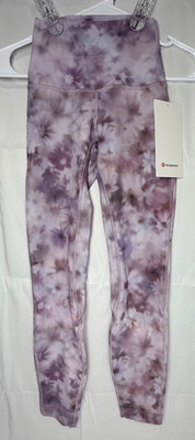 Lululemon Align High-Rise Pant 25'' Meadow Haze Pink Floral Nulu Leggings Size 0