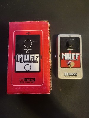Vintage Electro-Harmonix Nano Series Muff Overdrive Guitar Pedal w/ Box USA Made