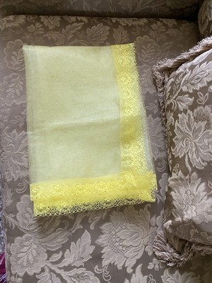 Dupatta Shawl Scarf Sari New Net Lace Trim