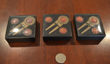 LOT 3 GOLF DIVOT REPAIR BALL MARKERS WALLACE FAMILY NAME TARTAN GEOFFREY TAILOR