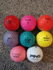 Ping golf balls multicolour - 8 lot RARE FREEPOST UK