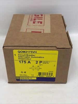 SQUARE D QOM2175VH 2P 175A 120/240V Circuit Breaker NEW FACTORY SEALED BOX
