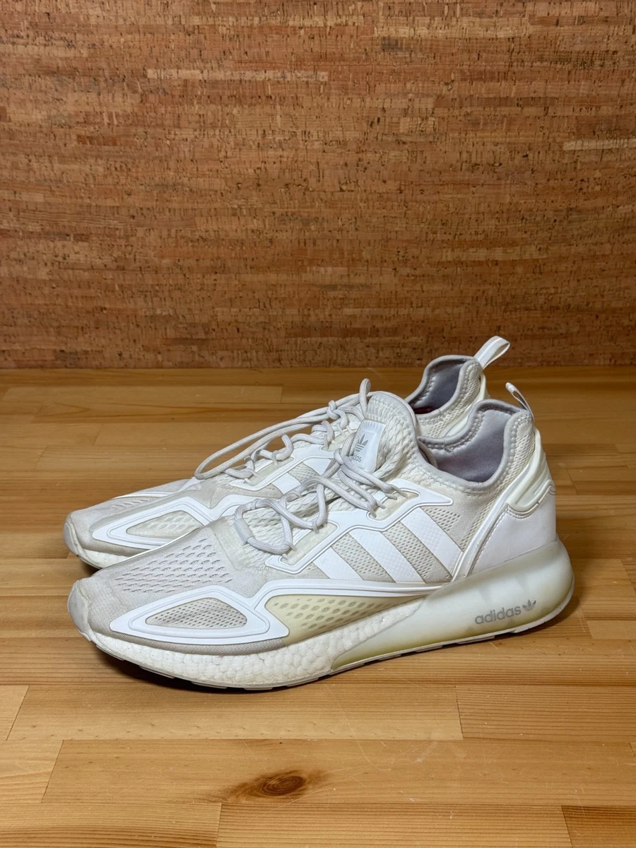 Adidas ZX 2K Boost Triple White for sale | eBay