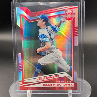 Elite Extra Edition Jacob Misiorowski Pre-Rookie Die Cut Prime Numbers 88/90 #63