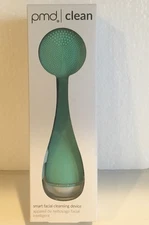 PMD Clean Smart Facial Cleansing Device Teal Waterproof Silicone Bristles Sealed