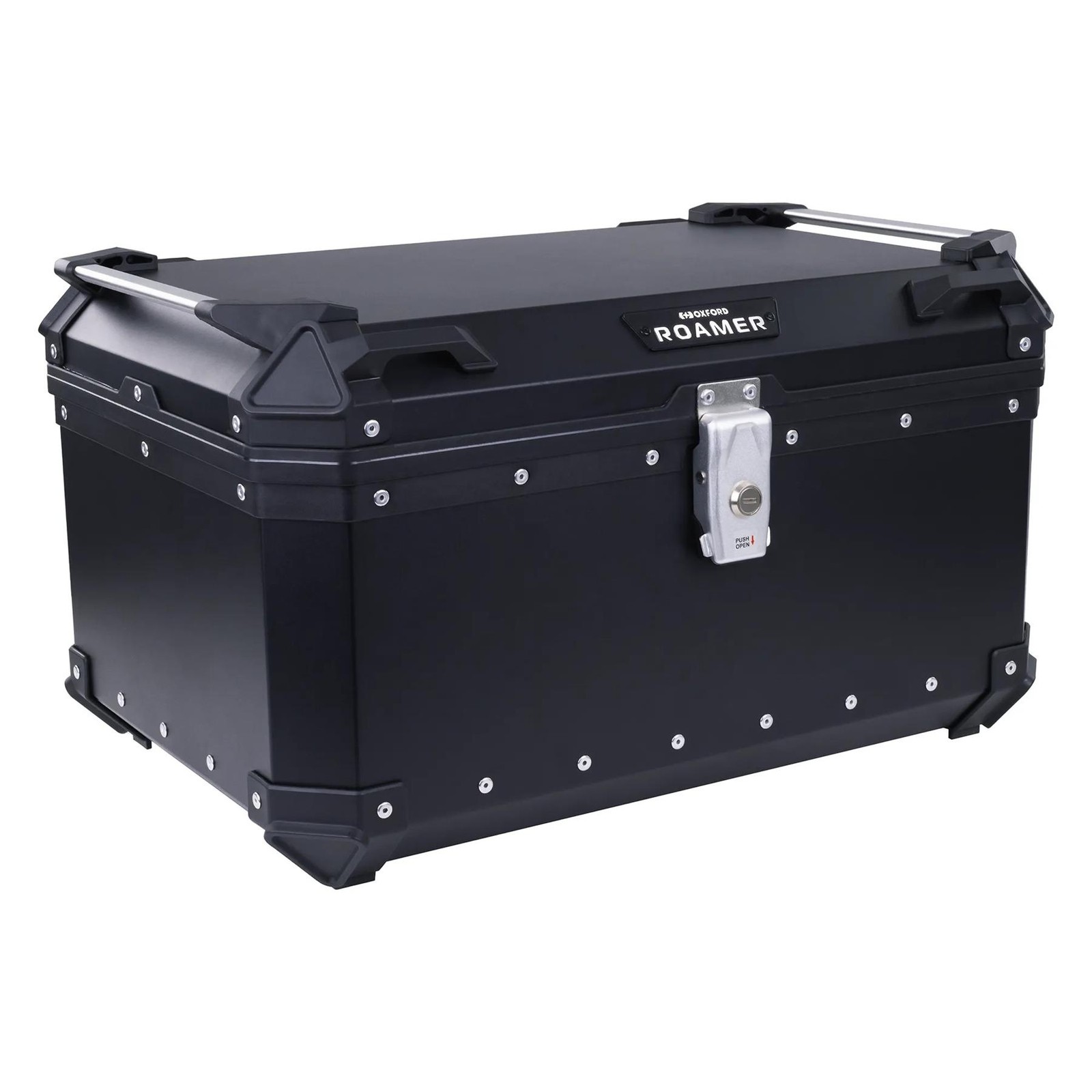 Oxford Roamer Motorcycle Top Box Hard Motorbike Luggage Black 65L