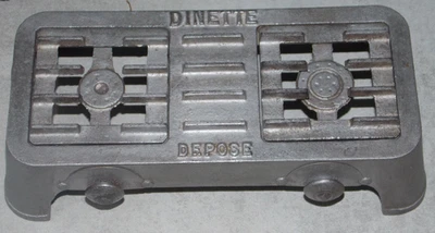 Ancien Réchaud Jouet de Dînette en Fonte "DINETTE DEPOSE" - Vintage Années 30/50 - Photo 1/4