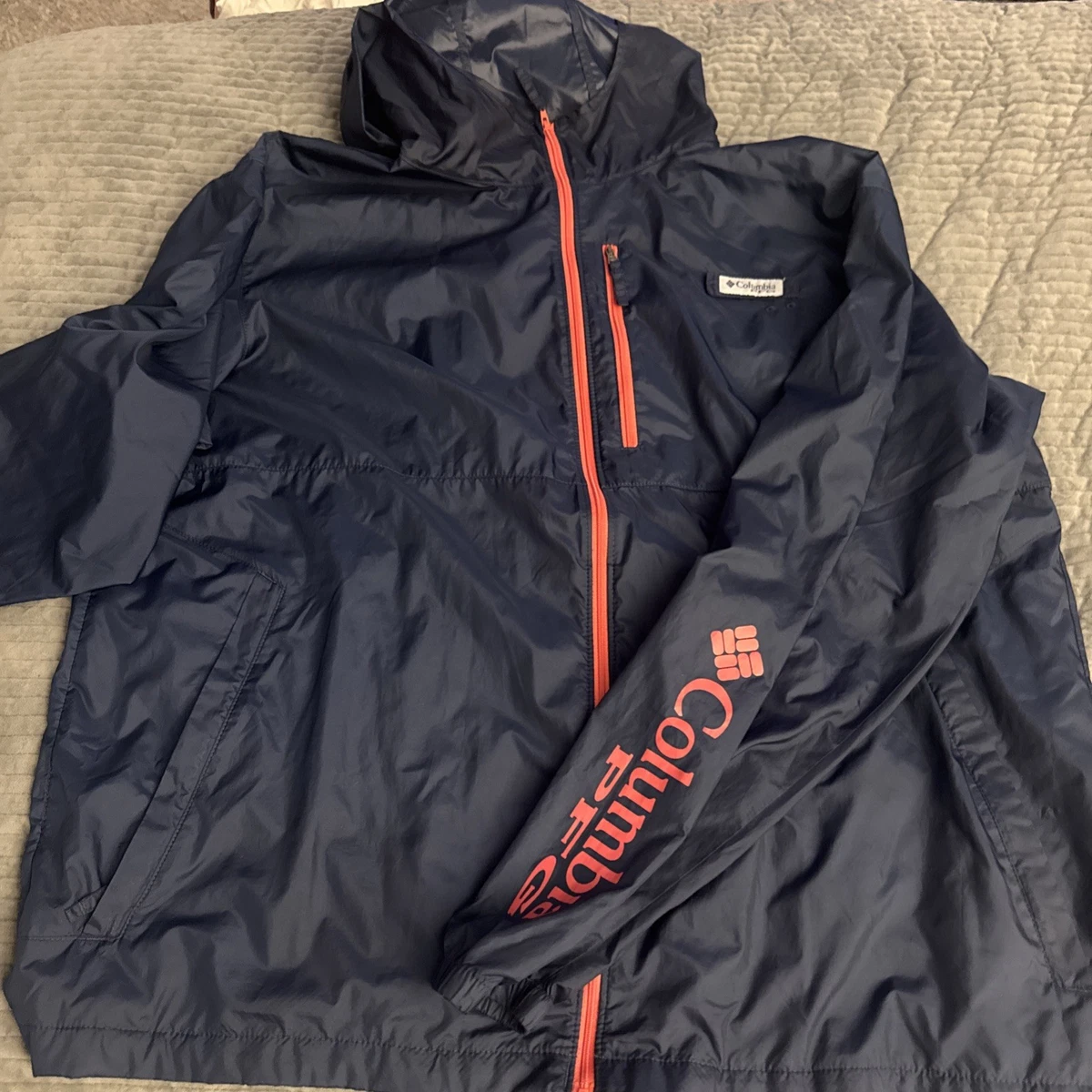 Columbia PFG Hombres XXL Morning View Chaqueta Cortavientos Embalable