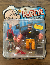 Popeye The Sailorman Bluto Olive Oyl Swee'Pea Set 2001 Mezco Sealed On Card