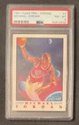 Michael Jordan 1991 Fleer Pro Visions Chicago Bulls Basketball Card #2 PSA 8