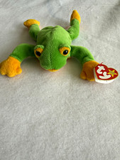Ty Beanie Baby Smoochy Frog 1997 PVC Pellets Retired 4039 Original Tags