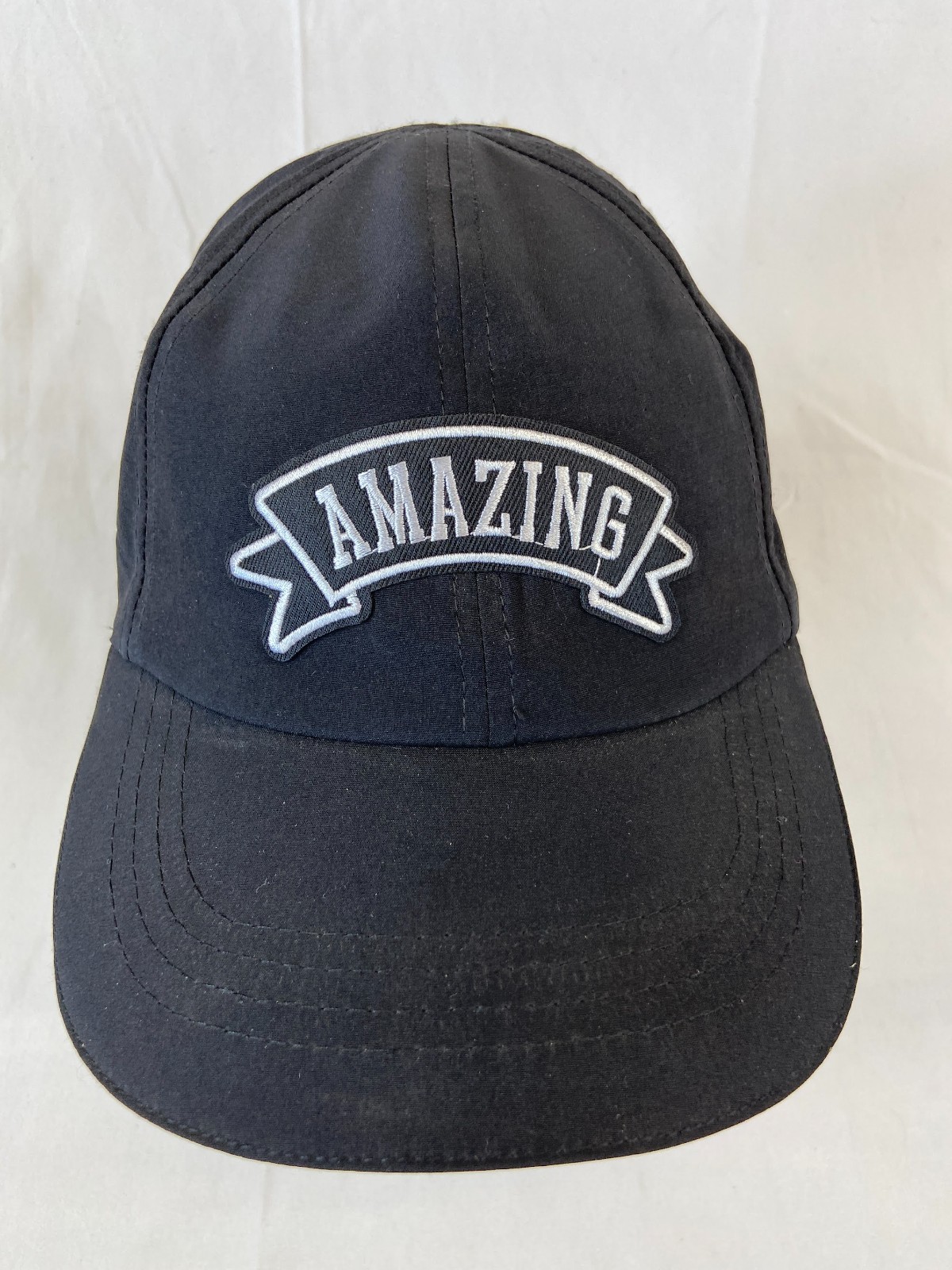 Amazing Baseball Cap Buckleback Hat Patch Black A… - image 4