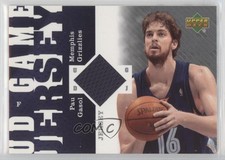 2006-07 Upper Deck UD Game Jersey Pau Gasol #GJ-PG HOF 4f5