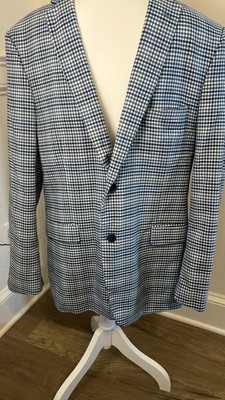 US Polo Assn Men s Jacket Sport Coat 32 Length Blue And White