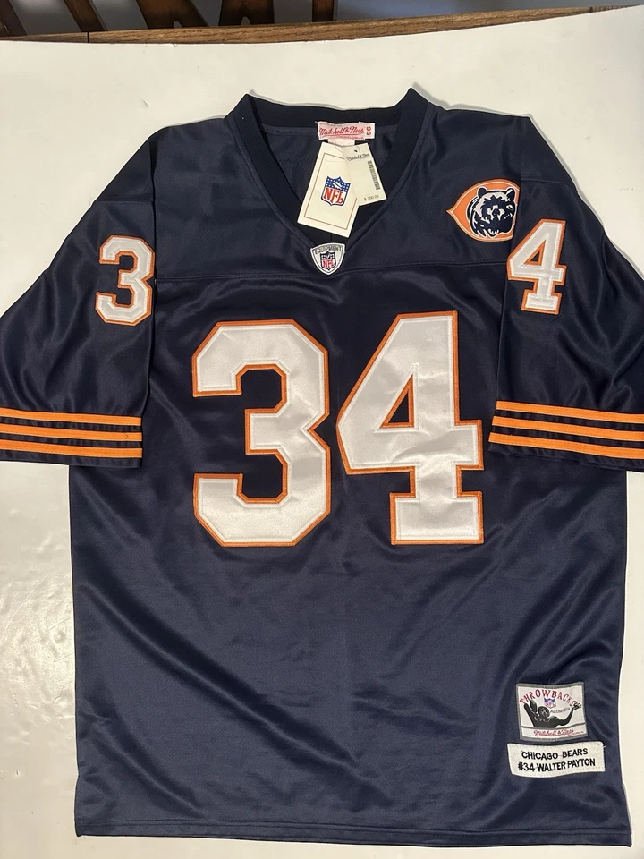 Camiseta Mitchell & Ness Walter Payton 56 3XL Chicago Bears 1985 retro nueva con etiquetas $300 Foto 3 de 4