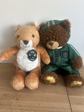 Build A Bear Harry Potter Slytherin Lot 2 Plush Quidditch Bear  Fox Hogwarts