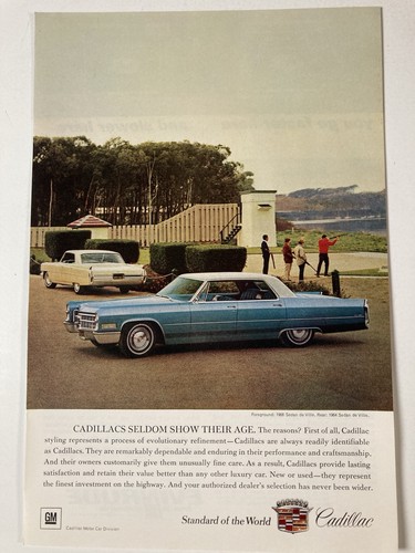 1966 Cadillac 4 Door Sedan De Ville Print Ad 1964 4 Door Sedan Deville