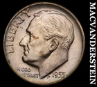1955-D Silver Roosevelt Dime-Choice Gem BU Lustrous No Reserve #i3041