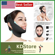 V-Line Shaping Chin Strap for Sleeping, Double Chin Reducer, Adjustable Jaw C...