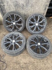 Ford Fiesta Zetec S Mk7.5 Alloy Wheels Set X4 17” Black 4x108 With Tyres