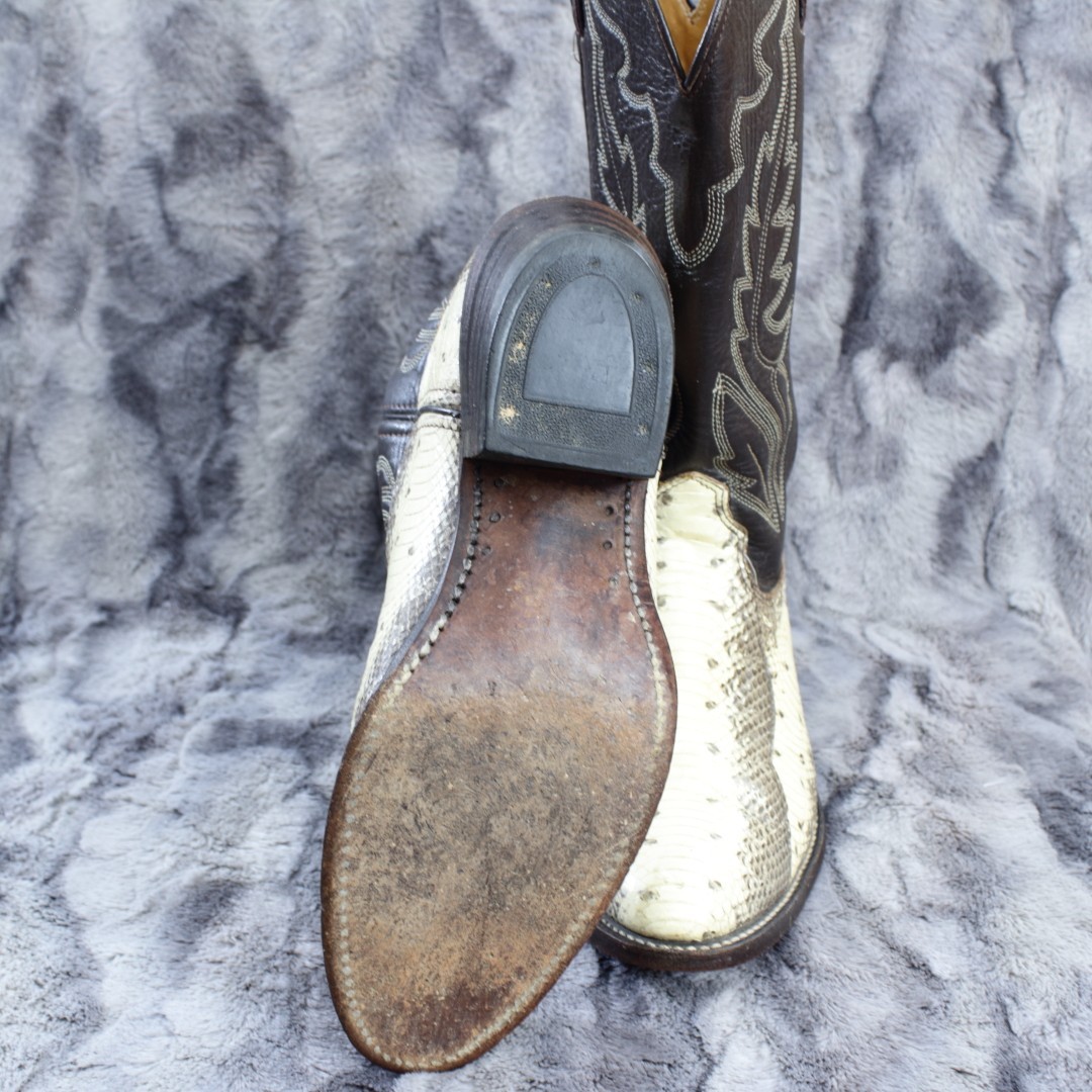 DOUBLE H Exotic Python Western Cowboy Boot Men's … - image 9