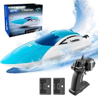 High Speed RC Rennboot 2,4 GHz Dual Motor Fernbedienung 2 Akkus 