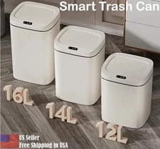 Smart Trash Can Sensor Wastebasket Hand Free Touchless Sturdy 3.2/4.32 Gallon