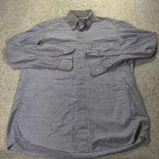 Hugo Boss Shirt Mens 15.5 34/35 Gray Dress Pocket Classic Work Office Casual