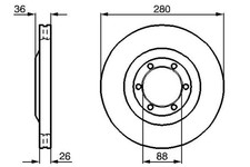 2x BOSCH Bremsscheibe 0 986 478 437 für OPEL M92 FRONTERA U99 ISUZU MONTEREY U92