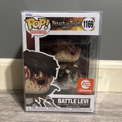 Funko Pop Attack on Titan Battle Levi 1169 AE Exclusive (bloody) 