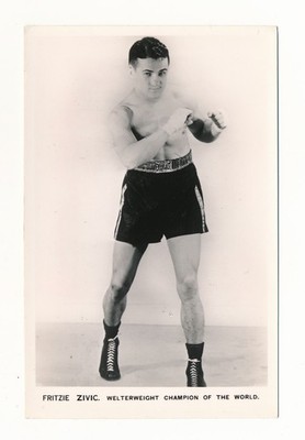 1940-41 World Champions FRITZIE ZIVIC RC (HOF) Boxing Card ROOKIE Boxer Photo