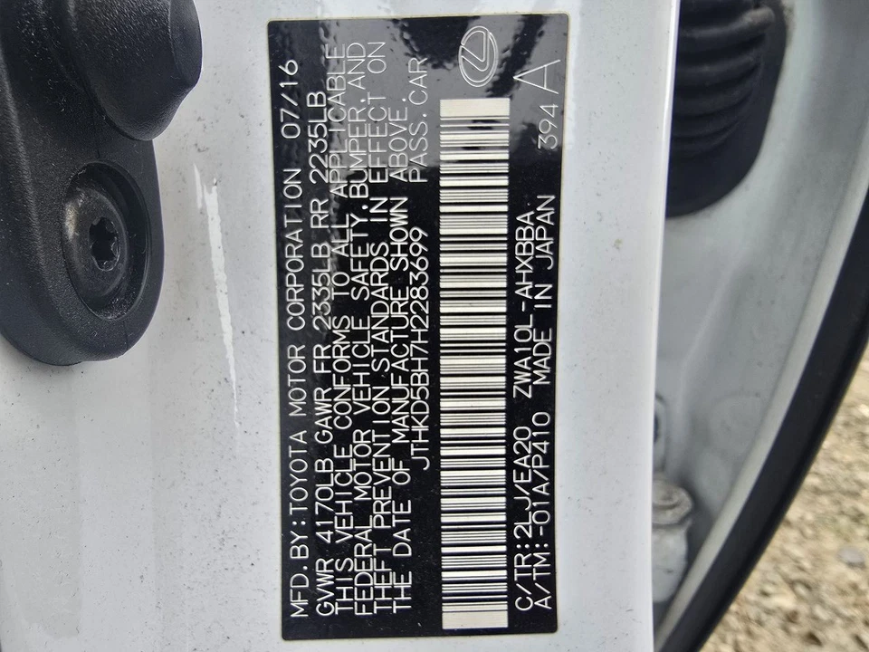 Power Brake Booster With Package F Sport Fits 14-17 LEXUS CT200H 30420939 Foto 2 de 2