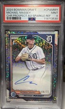 2024 BOWMAN DRAFT CHROME PROSPECT 1st AUTO SPARKLE MICHAEL MASSEY /71 CPA-MMY RC