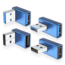 90 Degree Left Right Up Down Angled USB 3.0 A Male to Female Extension Connector