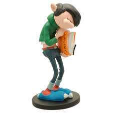 FRANQUIN STATUE GASTON LAGAFFE DOSSIER URGENT 17 cm PLASTOY IN STOCK