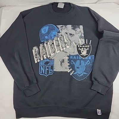 トップス 90s Los Angeles RADERS sweat shirt USA VTG 90s Los Angeles Raiders Logo 7 Pullover Sweatshirt Distressed