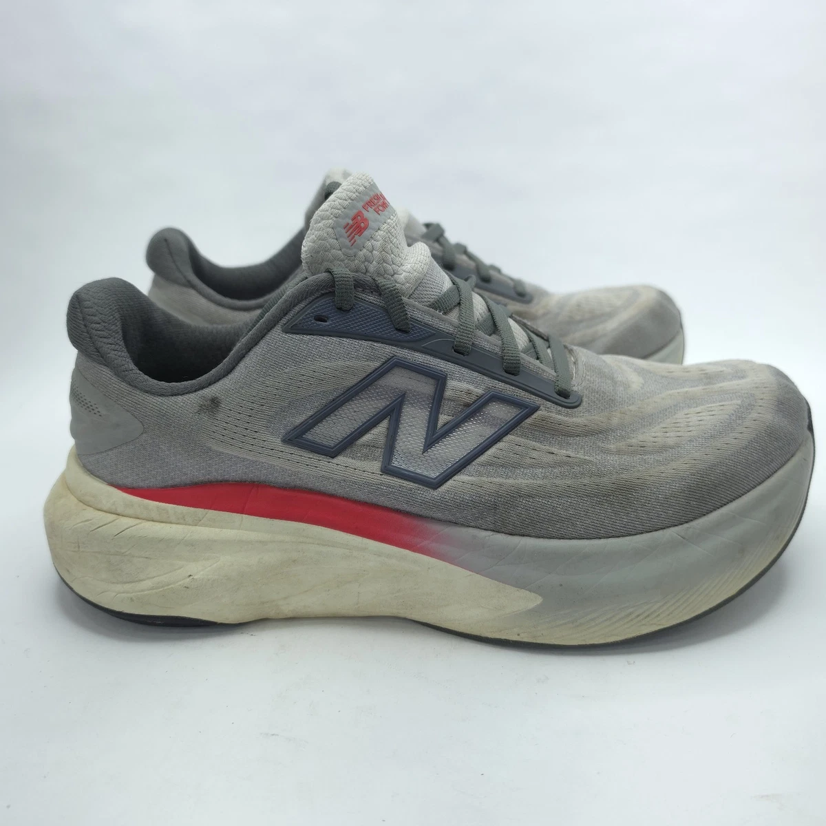 New Balance Fresh Foam X More v6 Grey Matter True Red for  display picture 2