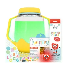 Glo Pals Sensory Play Pack Bundle with Sensory Play Jar, Red Sammy ... Fast Ship