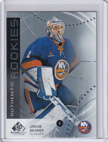 2025-26 SP GAME USED AUTHENTIC ROOKIES JAKUB SKAREK NEW YORK ISLANDERS #AR-JS