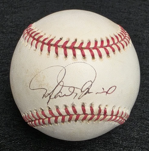 RAFAEL PALMEIRO Signed Official Baseball-500 HR-3000 HITS-RANGERS-ORIOLES-JSA