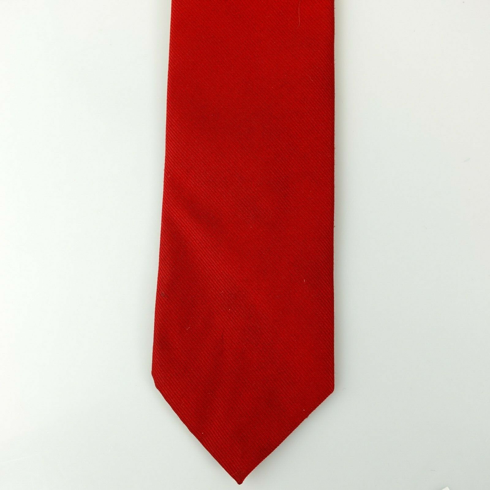 Neck Tie Mens Red Solid Simple Basic Wedding Mode… - image 1