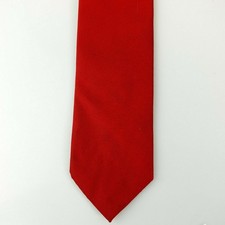Neck Tie Mens Red Solid Simple Basic Wedding Modern Groom Business Party Prom