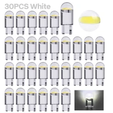 30Pc White T10 194 168 W5W 2825 LED License Plate Interior Light Bulb 6000K