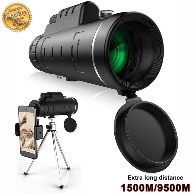 40x60 Monocular Telescope HD Mini Prism Scope With Compass Phone Clip  Tripod for sale online | eBay